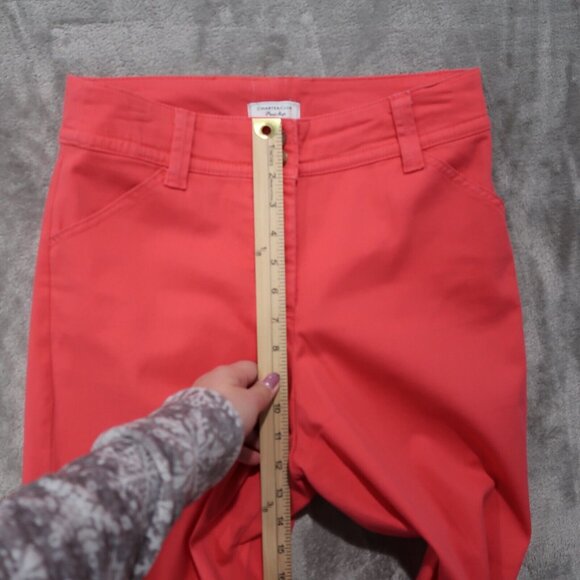 Charter Club Pants Womens 8 Pink Capri Chino Denim High Rise Preppy City Casual - Picture 13 of 14
